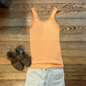 Vintage Delias Orange layering tank top size M